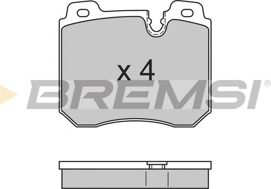Bremsi BP2659 - Комплект спирачно феродо, дискови спирачки vvparts.bg