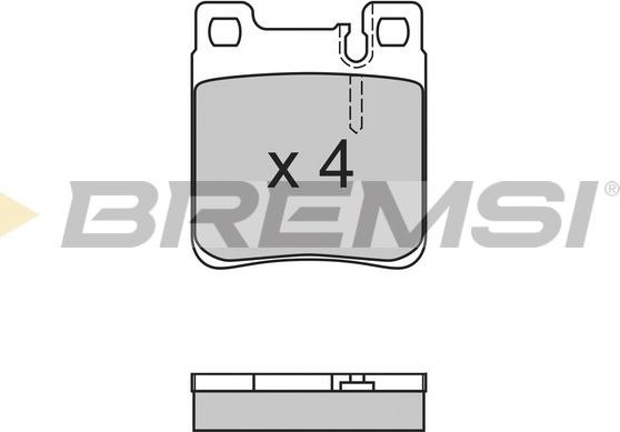 Bremsi BP2653 - Комплект спирачно феродо, дискови спирачки vvparts.bg