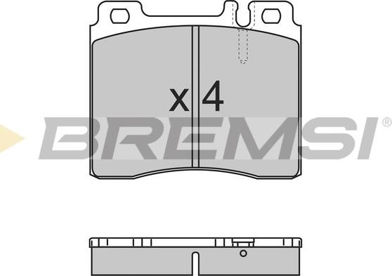 Bremsi BP2657 - Комплект спирачно феродо, дискови спирачки vvparts.bg