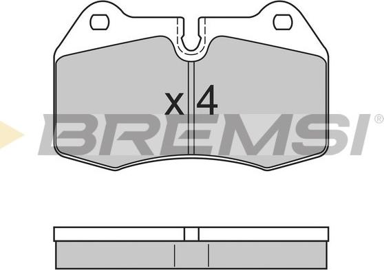 Bremsi BP2660 - Комплект спирачно феродо, дискови спирачки vvparts.bg