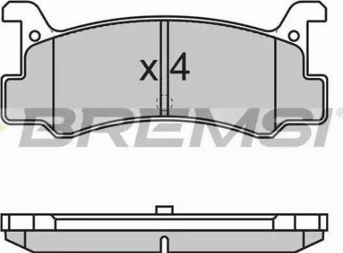 Bremsi BP2602 - Комплект спирачно феродо, дискови спирачки vvparts.bg