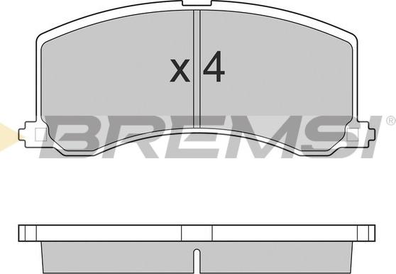 Bremsi BP2684 - Комплект спирачно феродо, дискови спирачки vvparts.bg