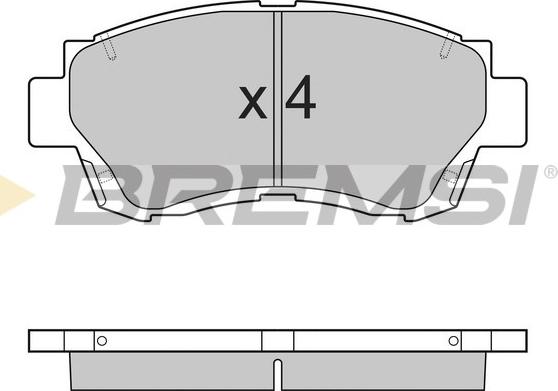 Pemebla JAPPA-265AF - Комплект спирачно феродо, дискови спирачки vvparts.bg