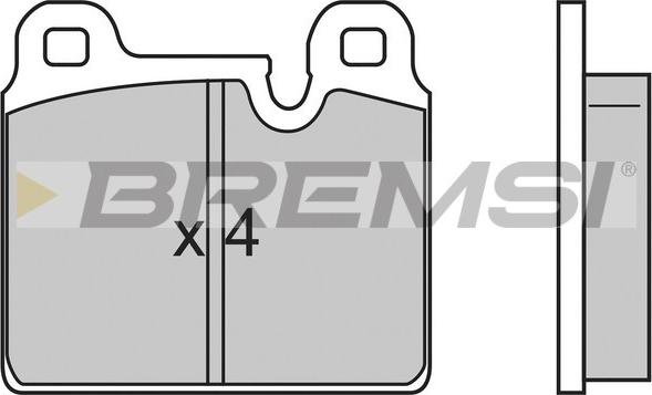 Bremsi BP2636 - Комплект спирачно феродо, дискови спирачки vvparts.bg