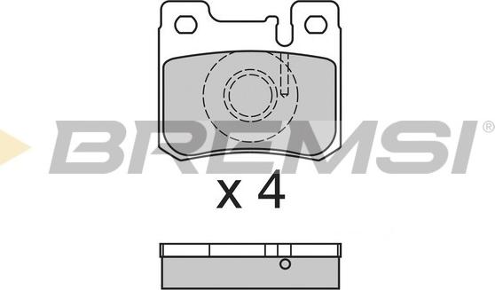 Bremsi BP2631 - Комплект спирачно феродо, дискови спирачки vvparts.bg