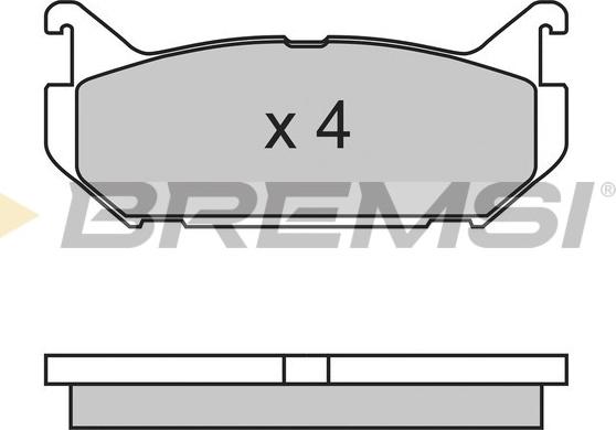 Bremsi BP2632 - Комплект спирачно феродо, дискови спирачки vvparts.bg