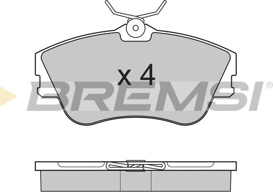 Bremsi BP2625 - Комплект спирачно феродо, дискови спирачки vvparts.bg