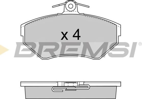 Bremsi BP2674 - Комплект спирачно феродо, дискови спирачки vvparts.bg