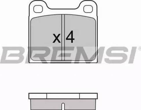 Bremsi BP2096 - Комплект спирачно феродо, дискови спирачки vvparts.bg