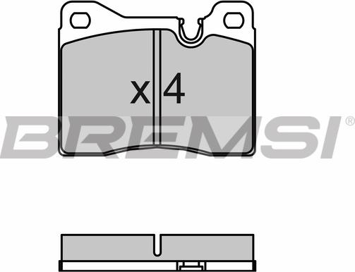 Bremsi BP2043 - Комплект спирачно феродо, дискови спирачки vvparts.bg