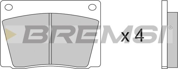 Bremsi BP2052 - Комплект спирачно феродо, дискови спирачки vvparts.bg