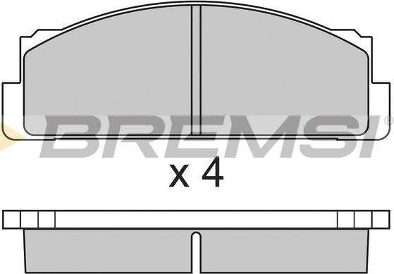 Bremsi BP2004 - Комплект спирачно феродо, дискови спирачки vvparts.bg