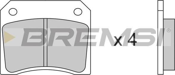 Bremsi BP2005 - Комплект спирачно феродо, дискови спирачки vvparts.bg