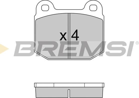 Bremsi BP2085 - Комплект спирачно феродо, дискови спирачки vvparts.bg