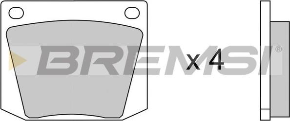 Bremsi BP2031 - Комплект спирачно феродо, дискови спирачки vvparts.bg