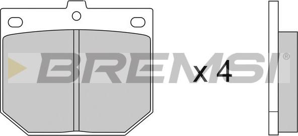 Bremsi BP2078 - Комплект спирачно феродо, дискови спирачки vvparts.bg