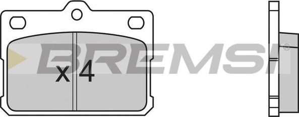 Bremsi BP2198 - Комплект спирачно феродо, дискови спирачки vvparts.bg
