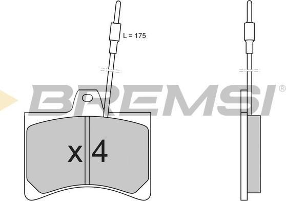 Bremsi BP2148 - Комплект спирачно феродо, дискови спирачки vvparts.bg