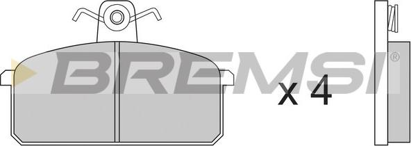 Bremsi BP2151 - Комплект спирачно феродо, дискови спирачки vvparts.bg