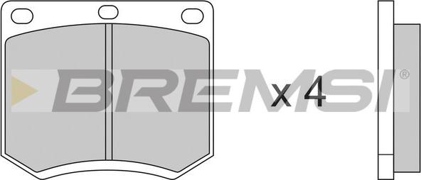 Bremsi BP2139 - Комплект спирачно феродо, дискови спирачки vvparts.bg