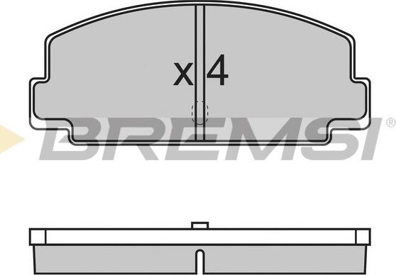 Bremsi BP2137 - Комплект спирачно феродо, дискови спирачки vvparts.bg