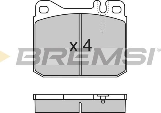 Bremsi BP2172 - Комплект спирачно феродо, дискови спирачки vvparts.bg