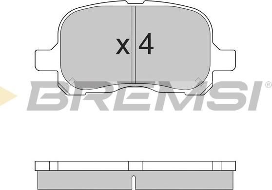 Bremsi BP2859 - Комплект спирачно феродо, дискови спирачки vvparts.bg