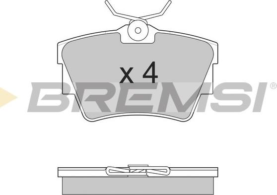 Bremsi BP2866 - Комплект спирачно феродо, дискови спирачки vvparts.bg