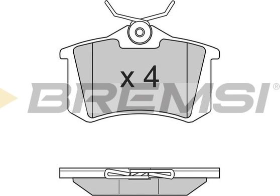 Bremsi BP2807 - Комплект спирачно феродо, дискови спирачки vvparts.bg