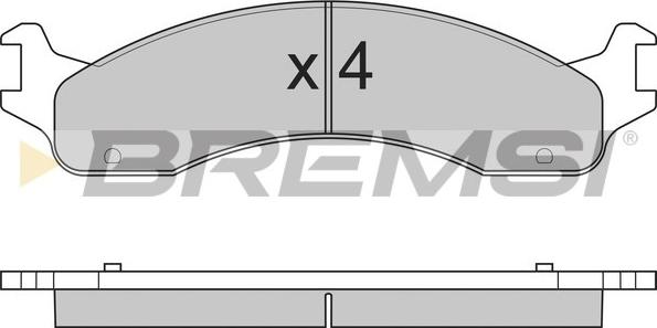 Bremsi BP2830 - Комплект спирачно феродо, дискови спирачки vvparts.bg