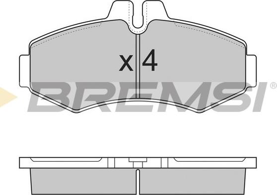 Bremsi BP2821 - Комплект спирачно феродо, дискови спирачки vvparts.bg