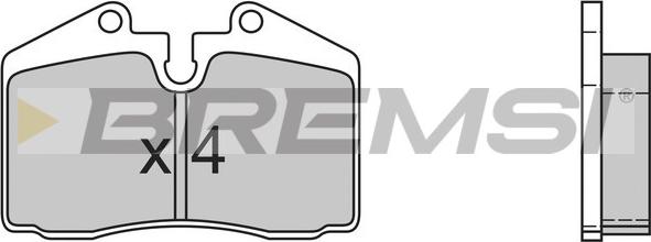 Bremsi BP2399 - Комплект спирачно феродо, дискови спирачки vvparts.bg