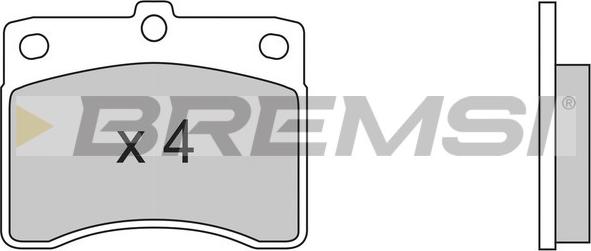 Bremsi BP2353 - Комплект спирачно феродо, дискови спирачки vvparts.bg