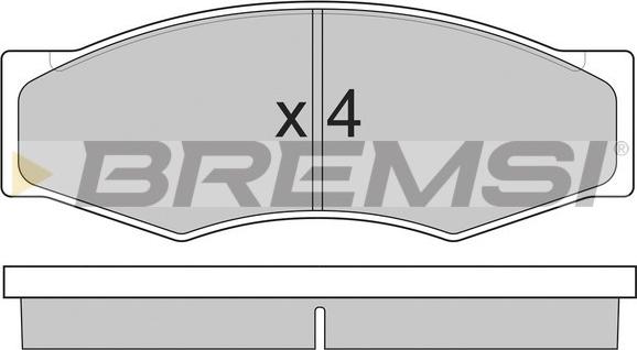 Bremsi BP2302 - Комплект спирачно феродо, дискови спирачки vvparts.bg