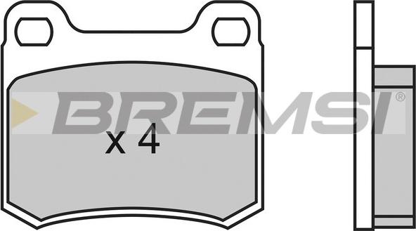 Bremsi BP2314 - Комплект спирачно феродо, дискови спирачки vvparts.bg