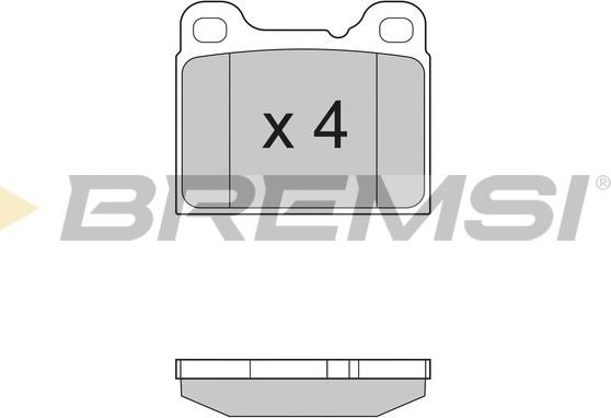 Bremsi BP2383 - Комплект спирачно феродо, дискови спирачки vvparts.bg