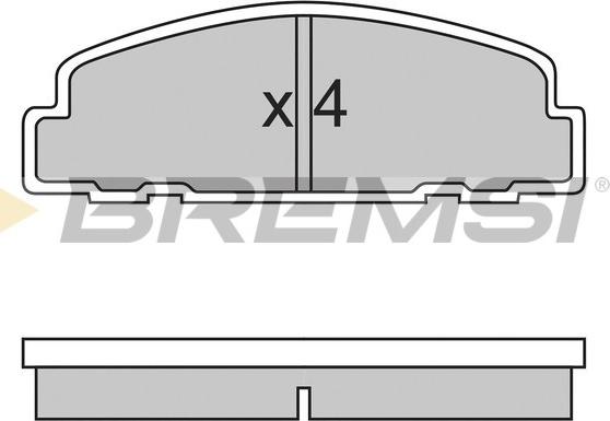 Bremsi BP2329 - Комплект спирачно феродо, дискови спирачки vvparts.bg