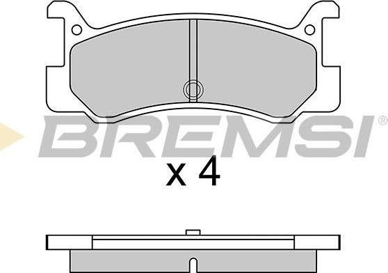 Bremsi BP2328 - Комплект спирачно феродо, дискови спирачки vvparts.bg
