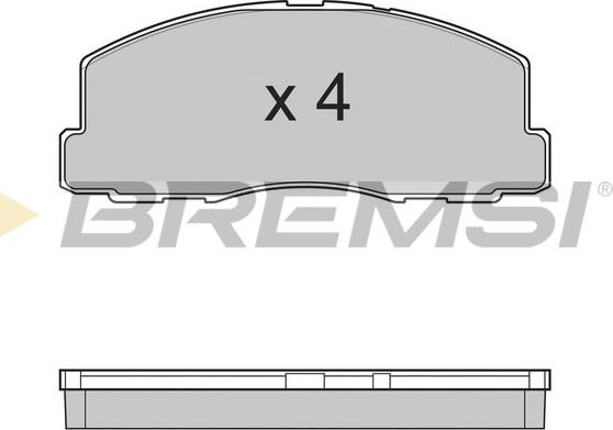 Bremsi BP2299 - Комплект спирачно феродо, дискови спирачки vvparts.bg