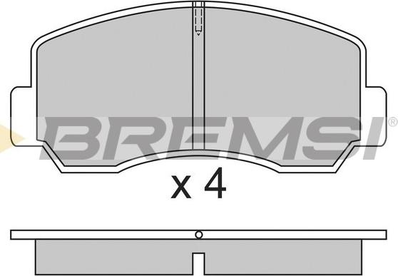 Bremsi BP2296 - Комплект спирачно феродо, дискови спирачки vvparts.bg