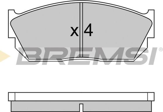 Bremsi BP2245 - Комплект спирачно феродо, дискови спирачки vvparts.bg