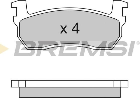 Bremsi BP2259 - Комплект спирачно феродо, дискови спирачки vvparts.bg