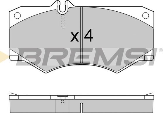 Bremsi BP2238 - Комплект спирачно феродо, дискови спирачки vvparts.bg