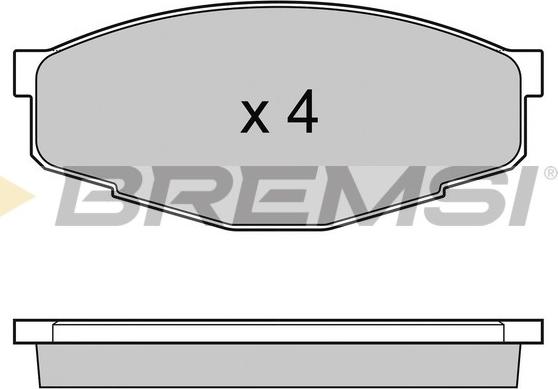 Bremsi BP2232 - Комплект спирачно феродо, дискови спирачки vvparts.bg