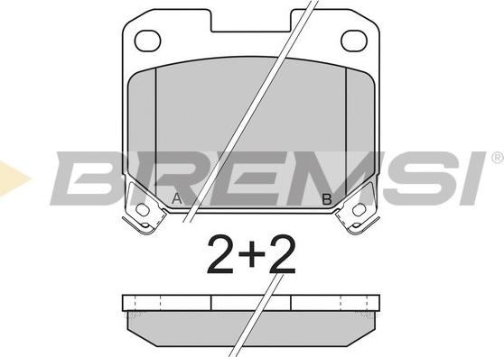 Bremsi BP2741 - Комплект спирачно феродо, дискови спирачки vvparts.bg
