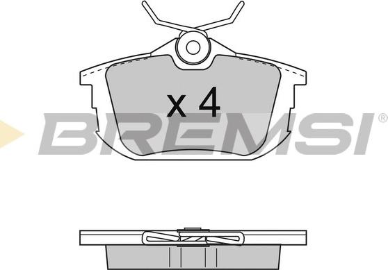 Bremsi BP2742 - Комплект спирачно феродо, дискови спирачки vvparts.bg