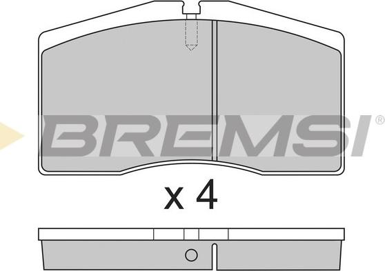 Bremsi BP2766 - Комплект спирачно феродо, дискови спирачки vvparts.bg