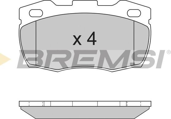 Bremsi BP2717 - Комплект спирачно феродо, дискови спирачки vvparts.bg