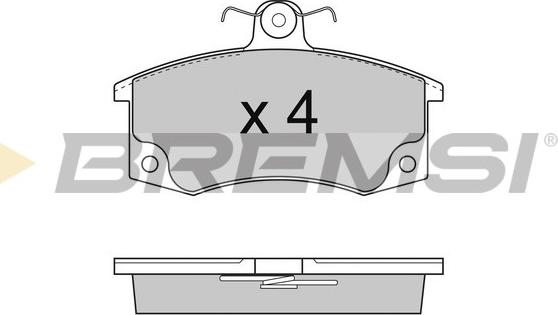 Bremsi BP2735 - Комплект спирачно феродо, дискови спирачки vvparts.bg