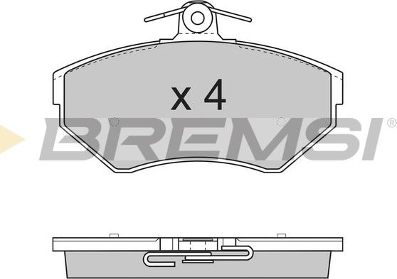 Bremsi BP2730 - Комплект спирачно феродо, дискови спирачки vvparts.bg